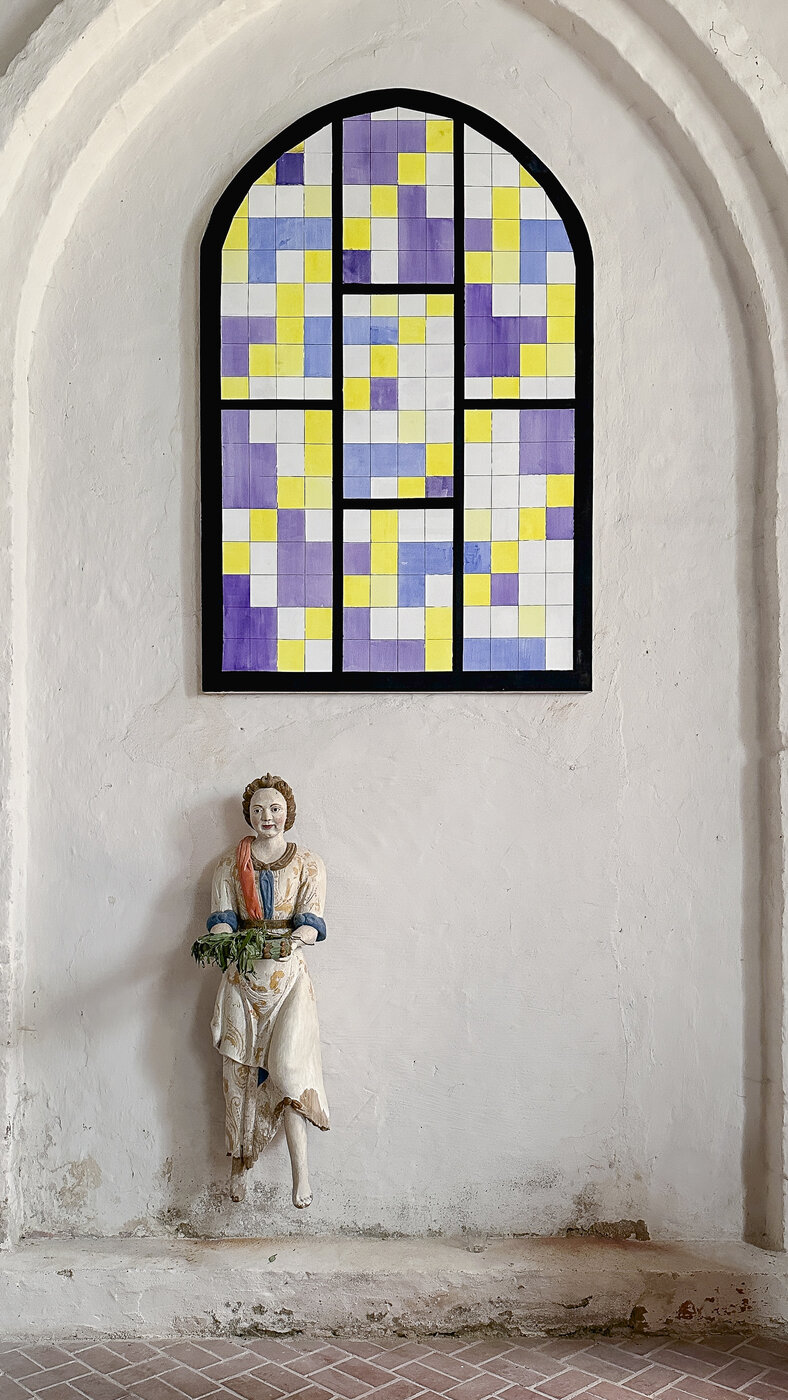Dorfkirche Lansen, Malerei von Martin Nielebock, Foto: Nike Bätzner