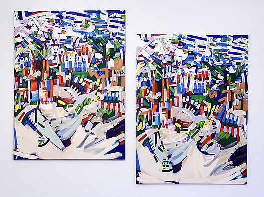haag, 2017, Öl- und Acrylfarbe auf Leinwand, 200 x 280 cm