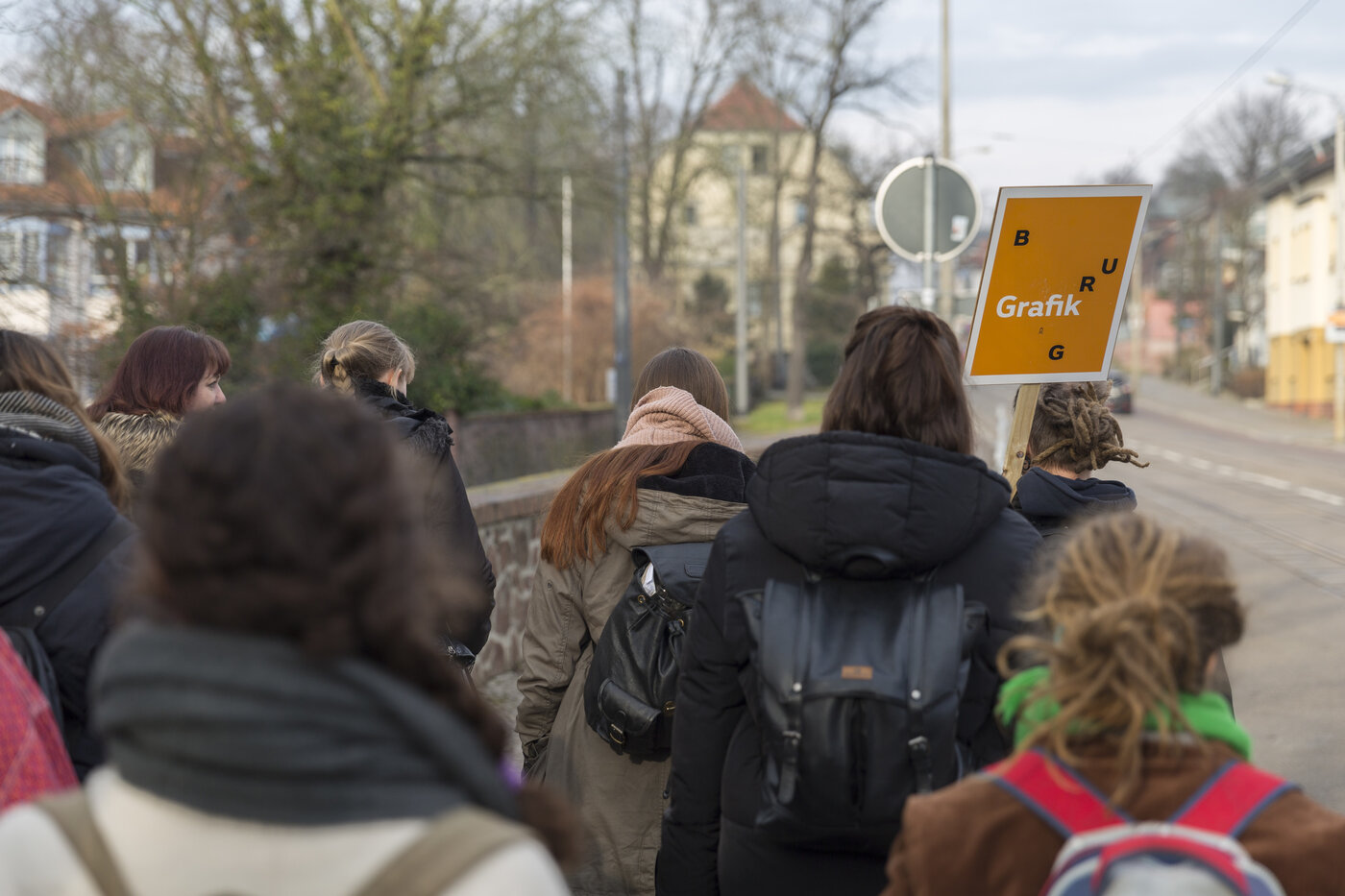Auf dem Weg in die BURG Galerie.Foto: Max Mendez´