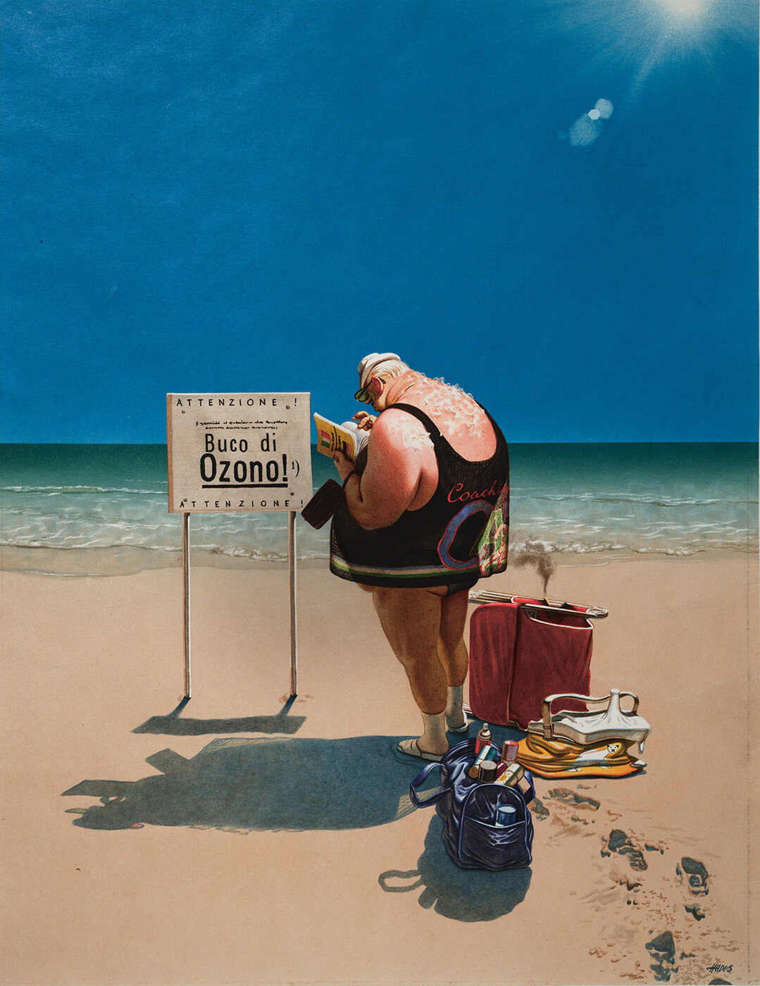 Gerhard Haderer (*1951), 1998, Mischtechnik, Sammlung Karikaturen & Cartoons, Basel