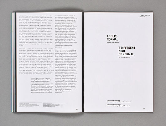 Jahrbuch „Burg 2014“, Innenseiten, herausgegeben vom Rektorat der Burg Giebichenstein Kunsthochschule Halle