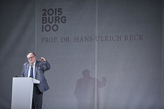  Festredner Prof. Dr. Hans-Ulrich Reck, Rektor der Kunsthochschule für Medien Köln. Foto: Marco Warmuth