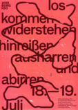 Plakatmotiv zur Jahresausstellung der Burg Giebichenstein Kunsthochschule Halle 2015