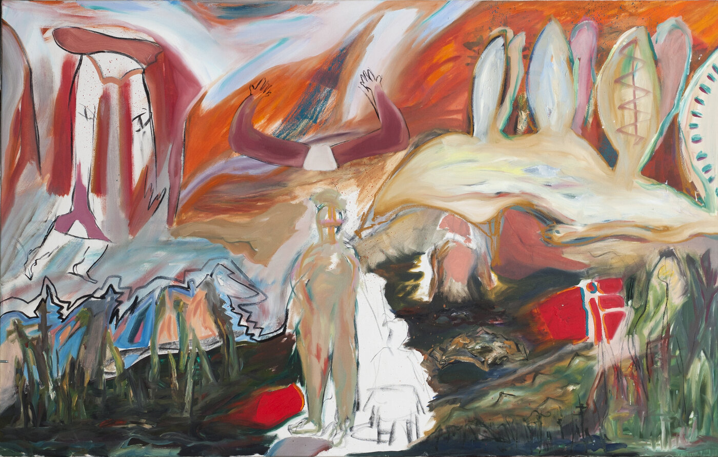 Traumimmoor_2017_200x125cm_Öl_auf_Nessel
