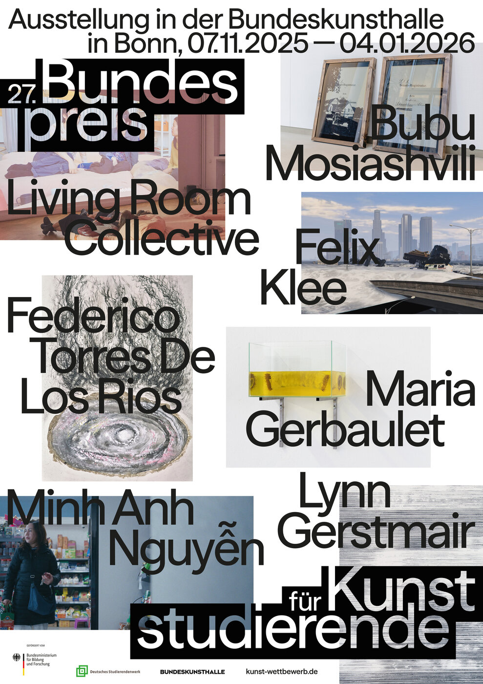 Plakat zum 27. Bundespreis für Kunststudierende