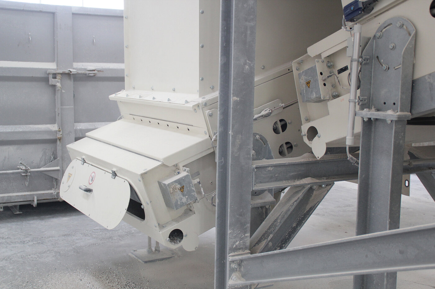 Besuch einer Gips-Recyclinganlage
