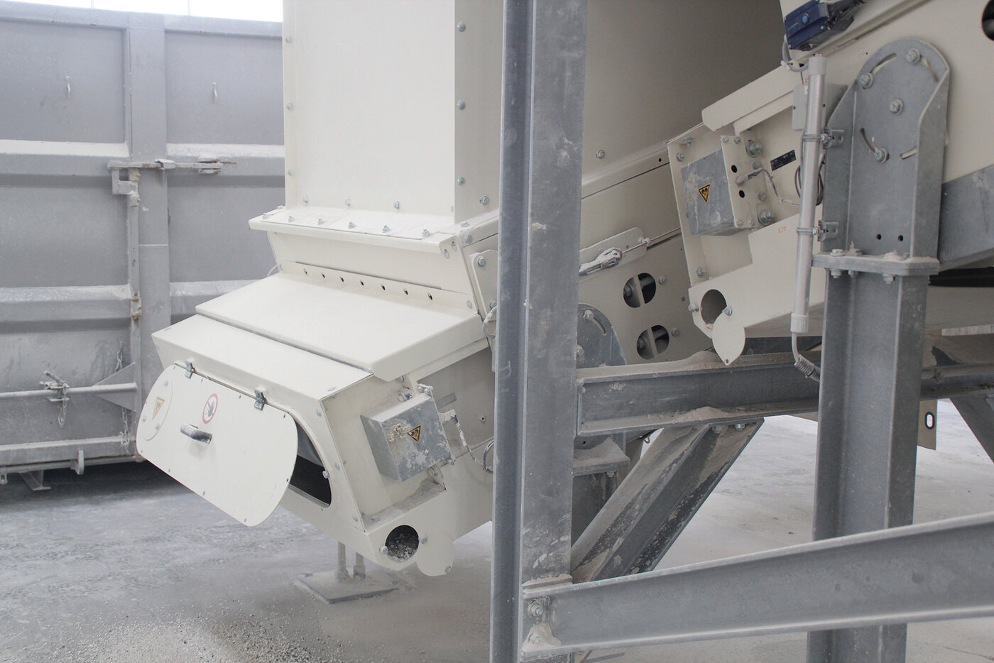 Besuch einer Gips-Recyclinganlage