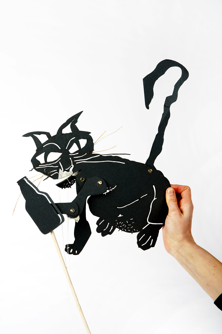 Schattenfigur von Odin Hofmann - Bier Katze