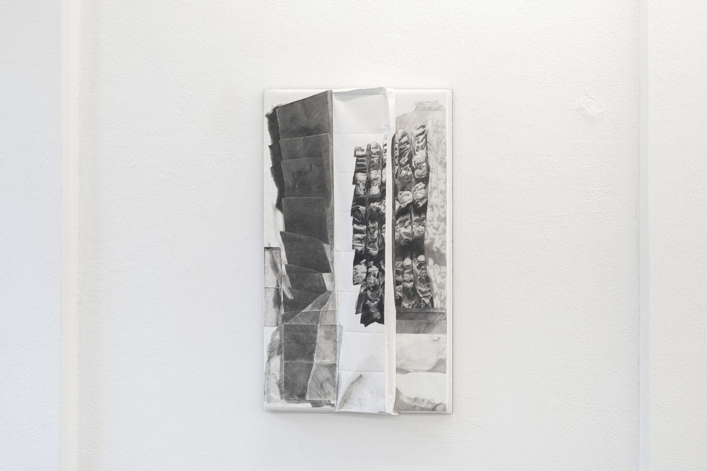 Abstrakte Kohlezeichnung 