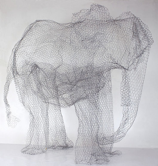 Sina Heffner, Elefantenzeichnung, 2008