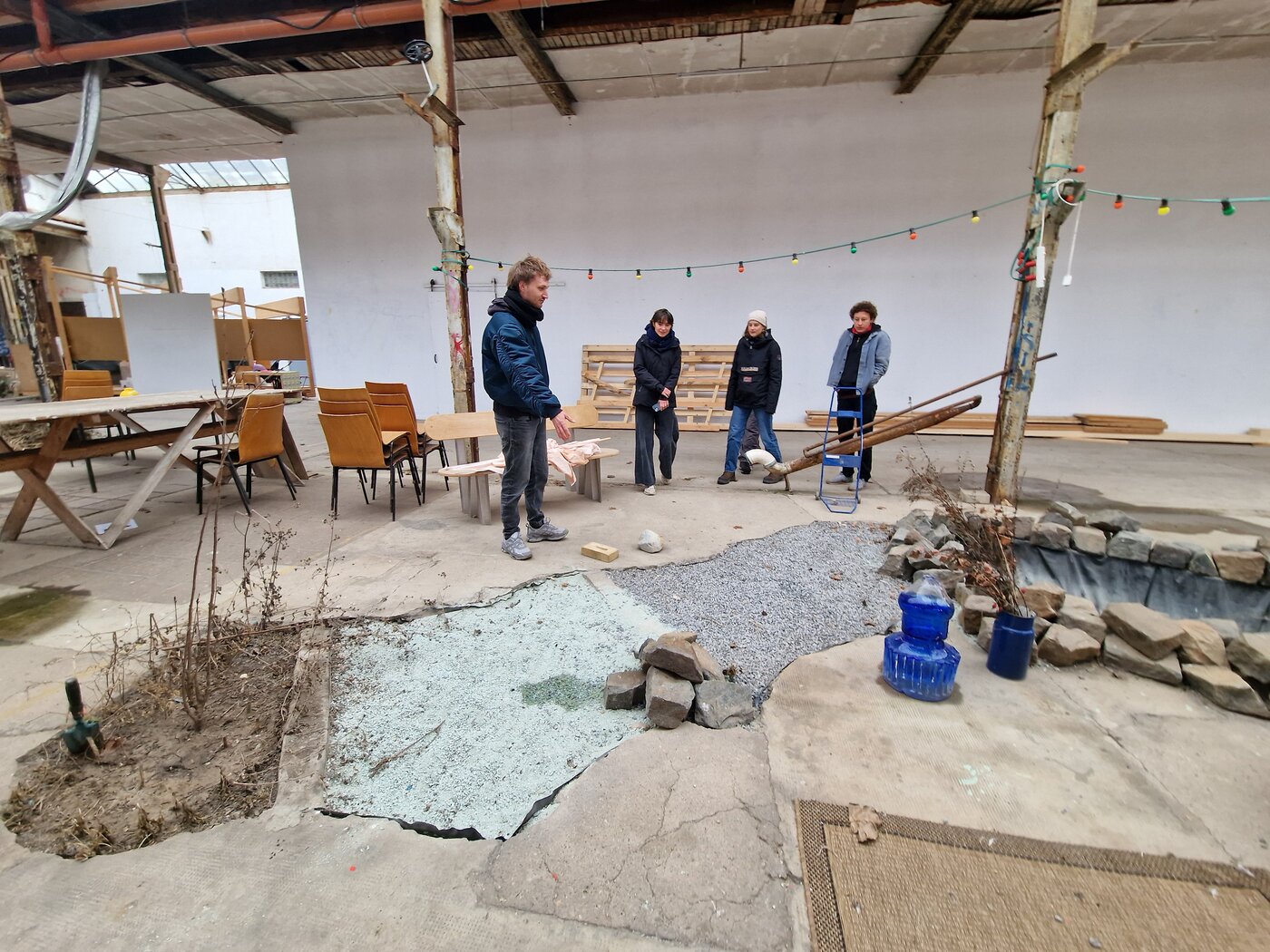 Besuch in der Glasfabrik Leipzig, Exkursion