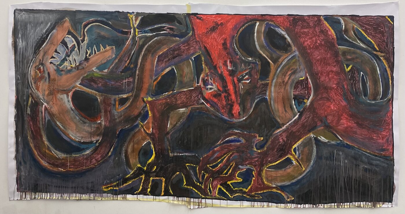 Grafische Arbeit von Mathilda Schellmberg, Studierende der Grafikklasse
