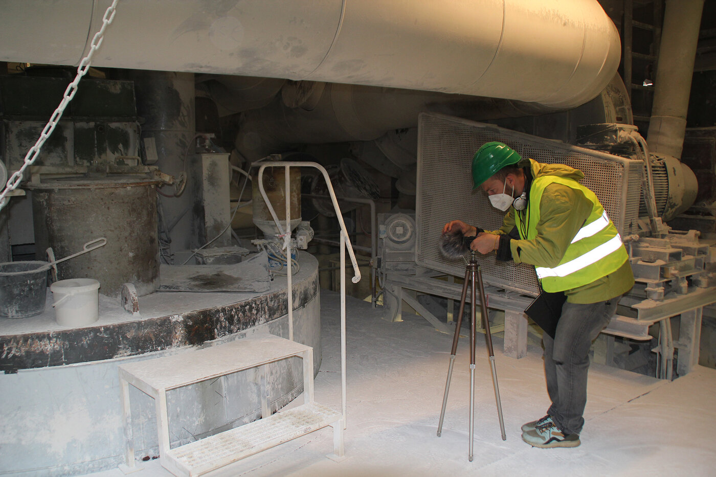 Dokumentation in der Gipsrecyclinganlage