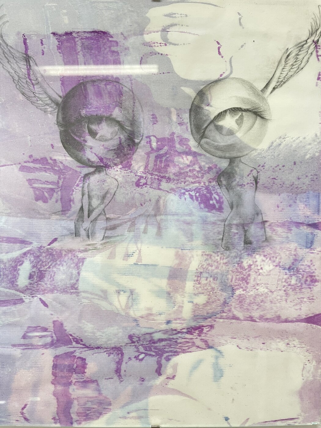 Grafische Arbeit von Mai Nguyen, Studierende der Grafikklasse