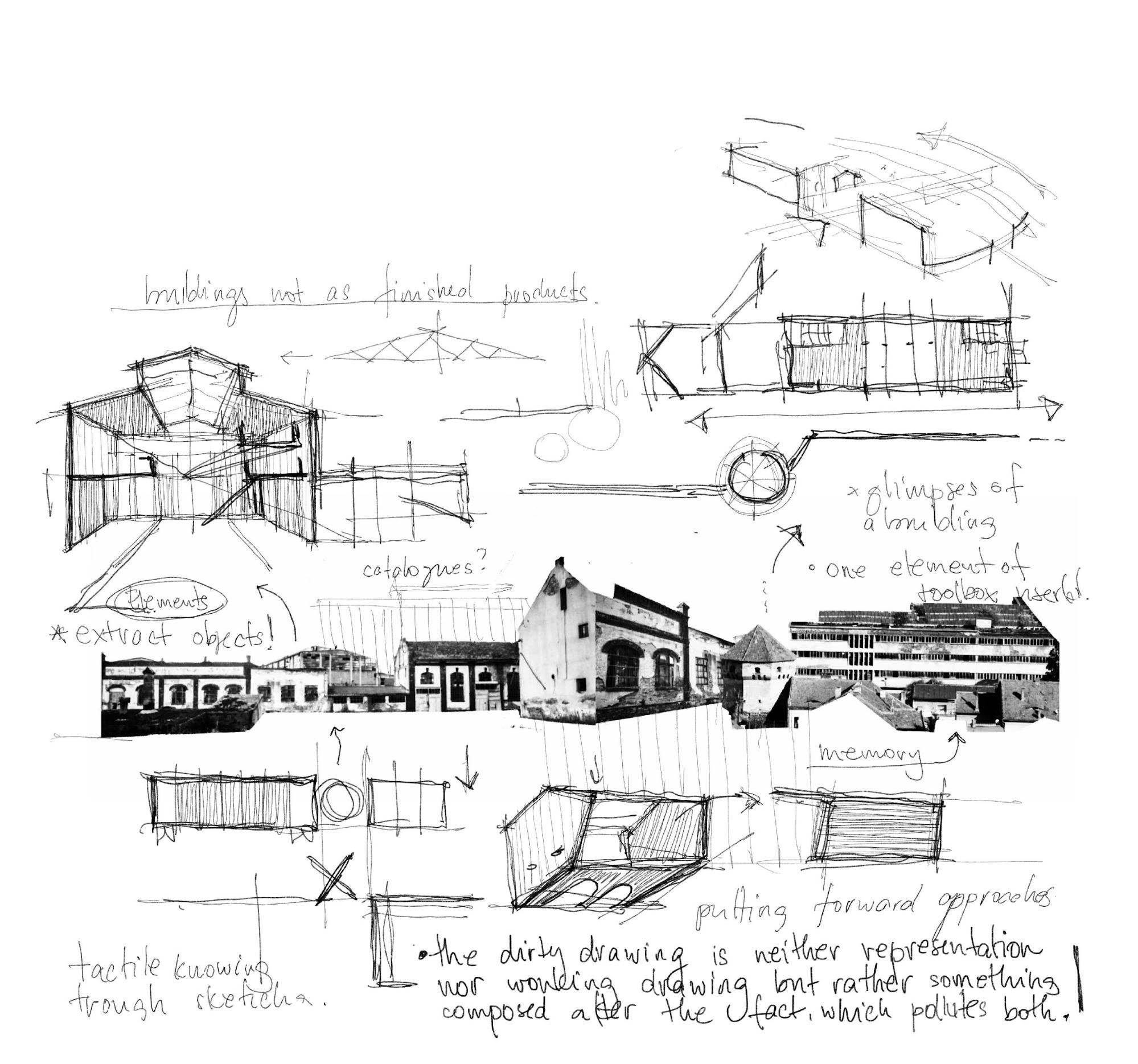 Dirty drawings merging mapping and design.