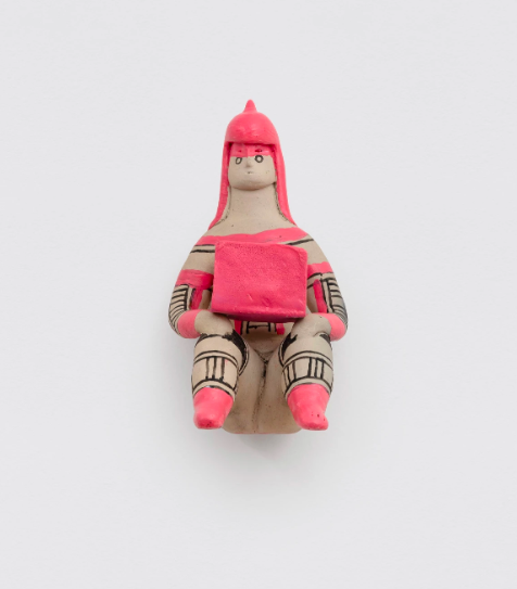 Barbie, 2023: Acryl auf Keramik. Galeria Gentil Carioca.